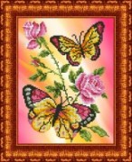 Бабочки и розы ("Каролинка")